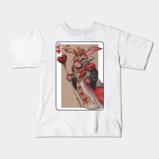 Queen of Hearts Rabbit Kids T-Shirt